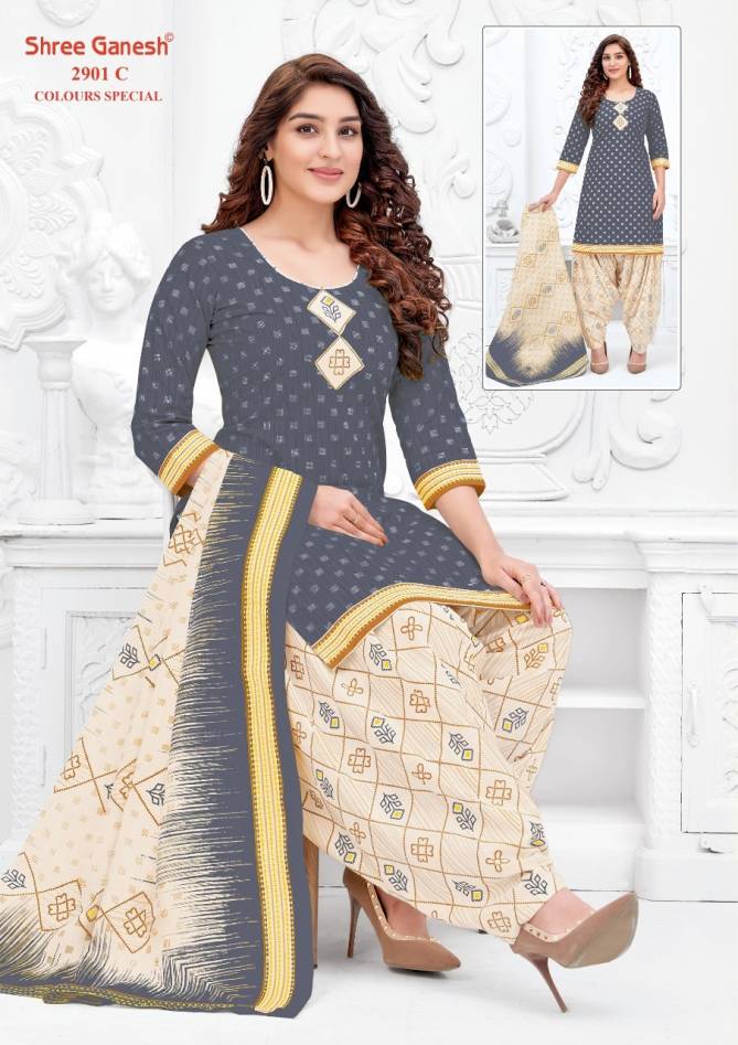 Shree Ganesh Colour Special 2901 Casual Wear Printed Cotton Dress Material